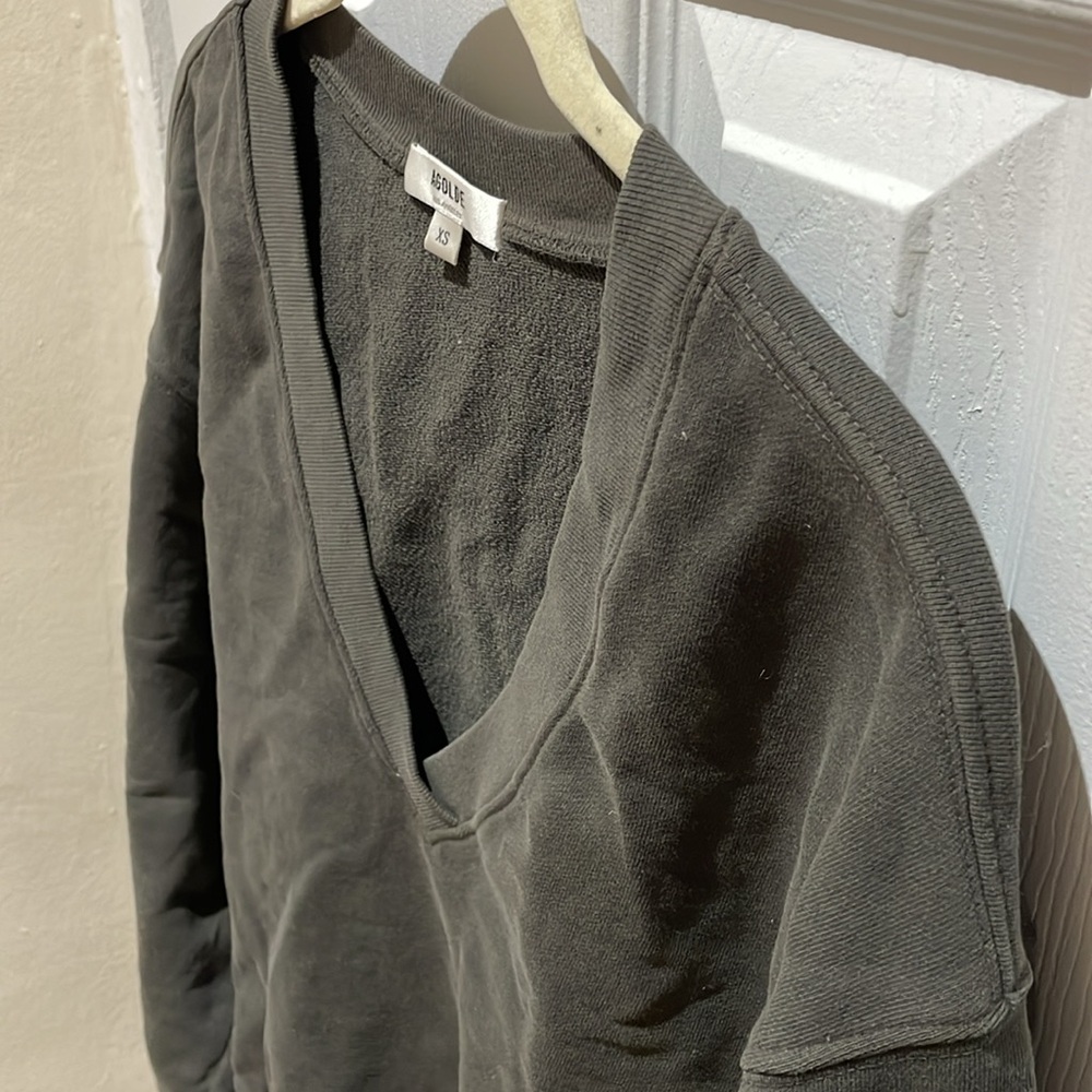 Agolde low vneck balloon sleeve sweatshirt - Picture 12 of 15